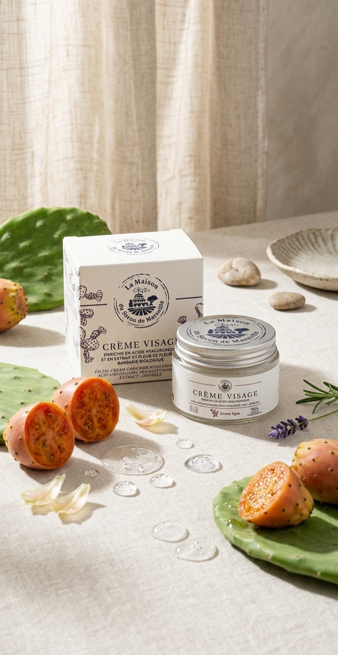 Crema Facial de Higo Chumbo y Acido Hialuronico - Alecobio